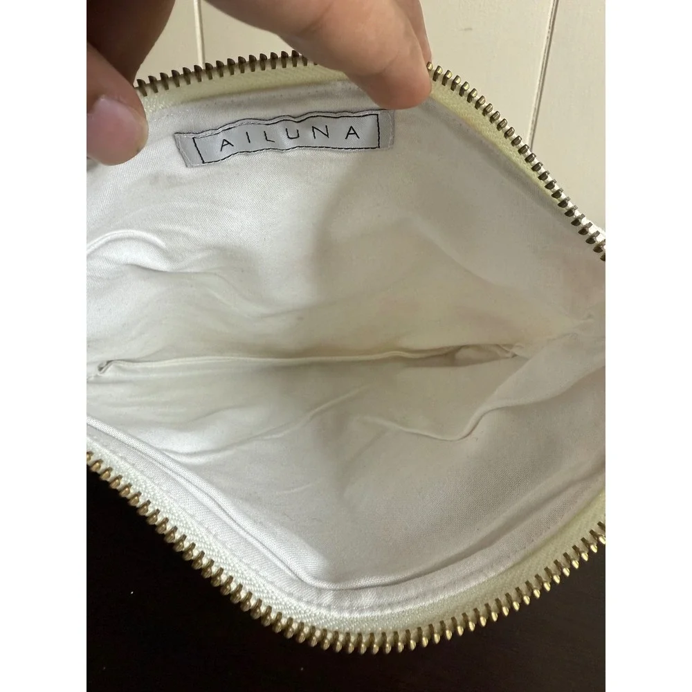 AILUNA Cosmetic Bag Women's Zipper Pouch Travel Makeup Bag Leaf‎ Print